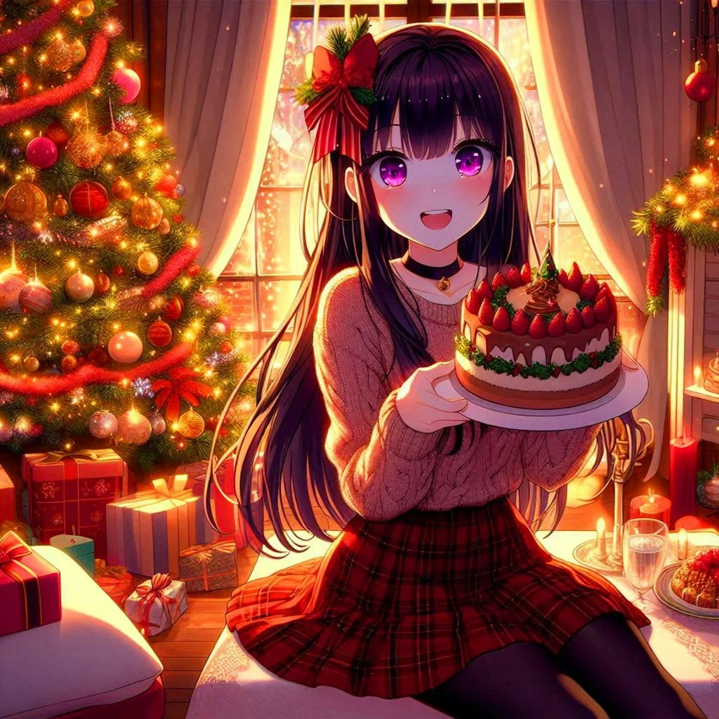 クリスマスケーキと、うちの子★その2(11枚)