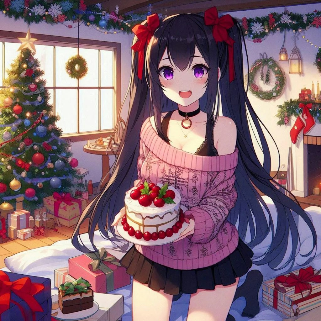 クリスマスケーキと、うちの子★その2(11枚)