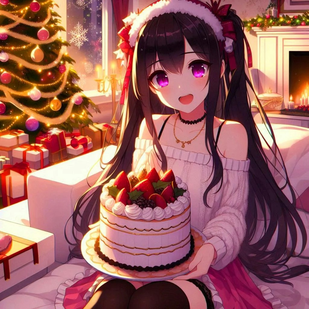 クリスマスケーキと、うちの子★その2(11枚)