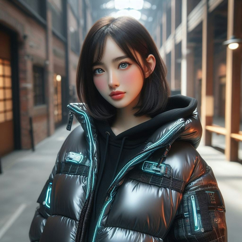 cyber puffer jacket