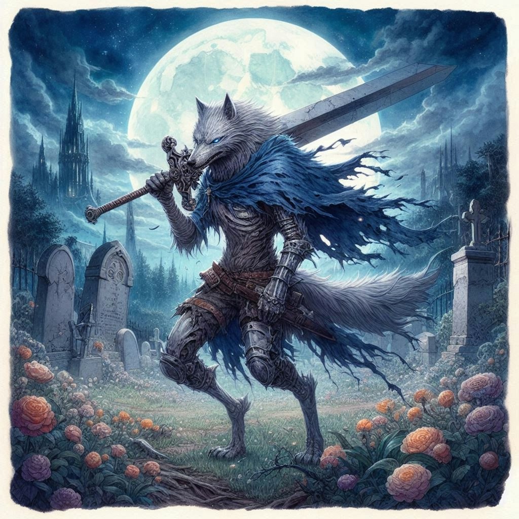 墓場の狼騎士 -Wolf Knight in the Graveyard-