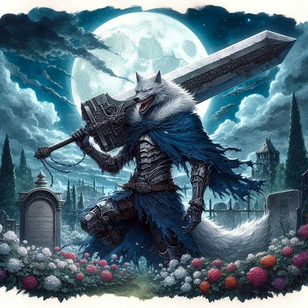 墓場の狼騎士 -Wolf Knight in the Graveyard-