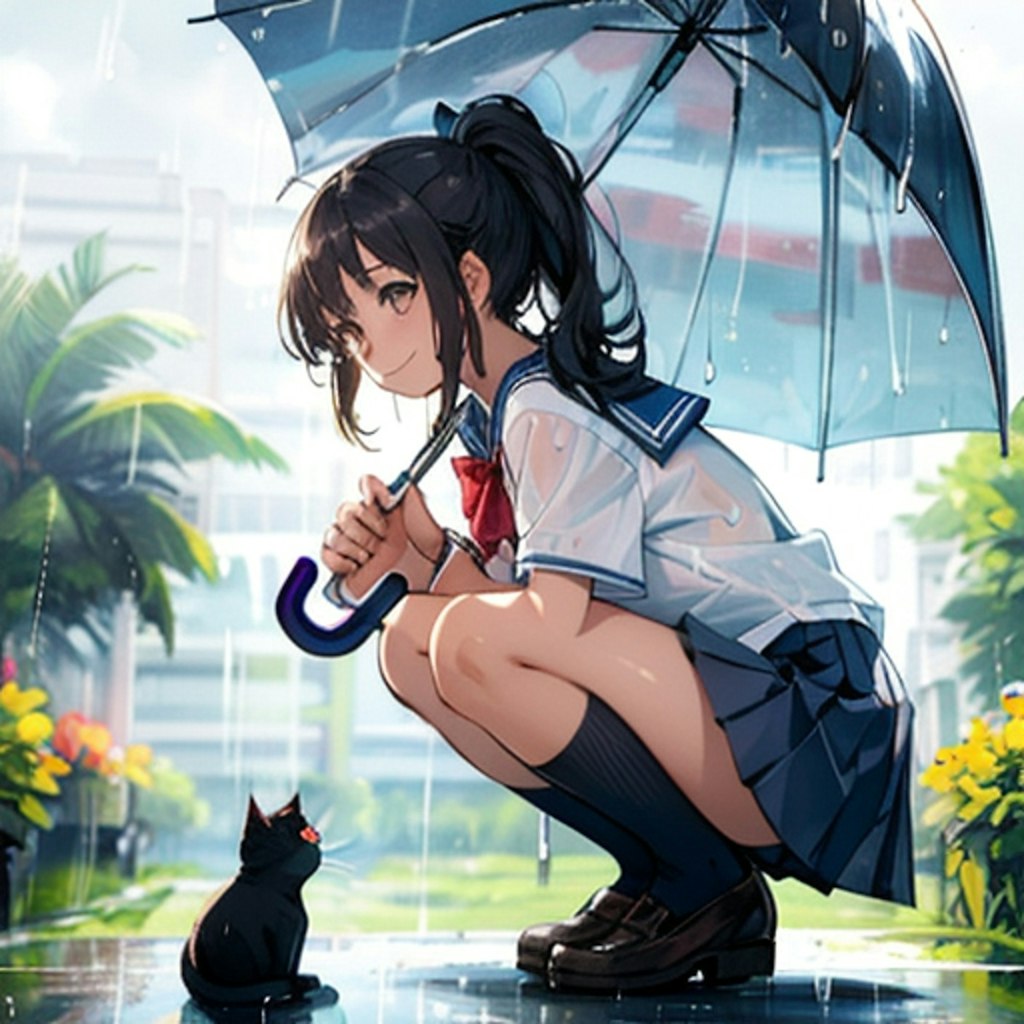 雨と君と