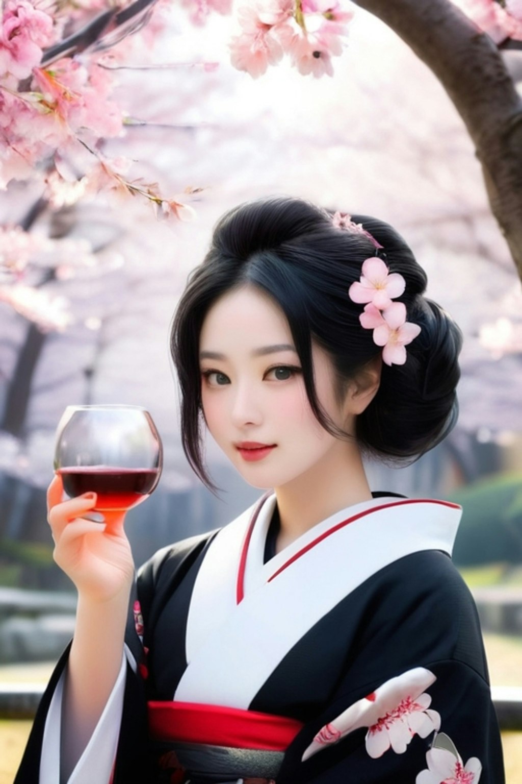桜に乾杯
