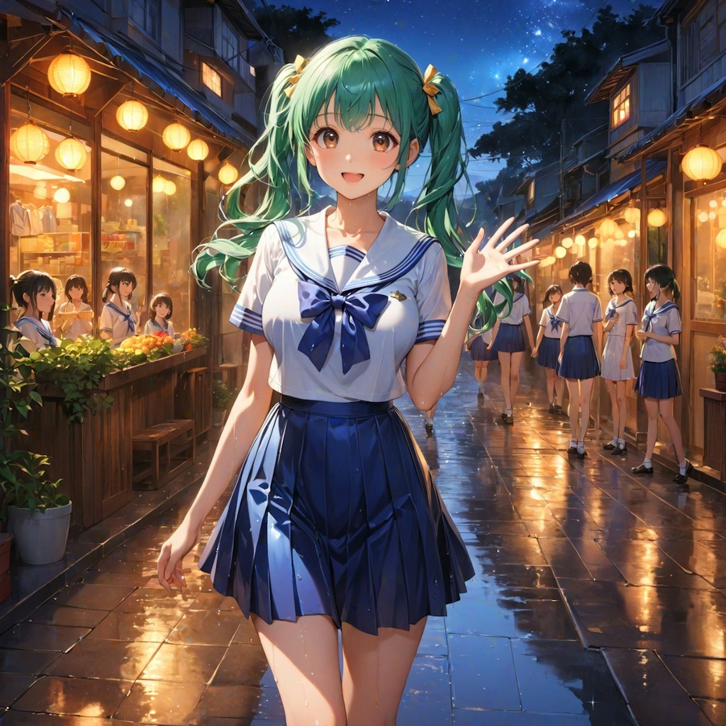 夏の通り雨(12枚)