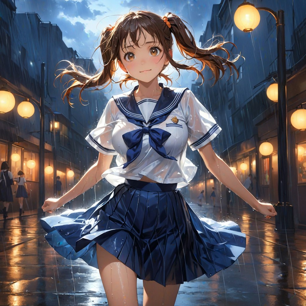夏の通り雨(12枚)