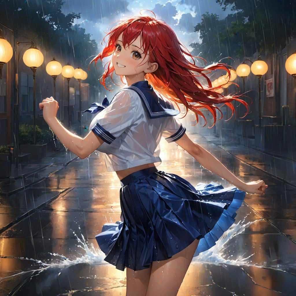 夏の通り雨(12枚)
