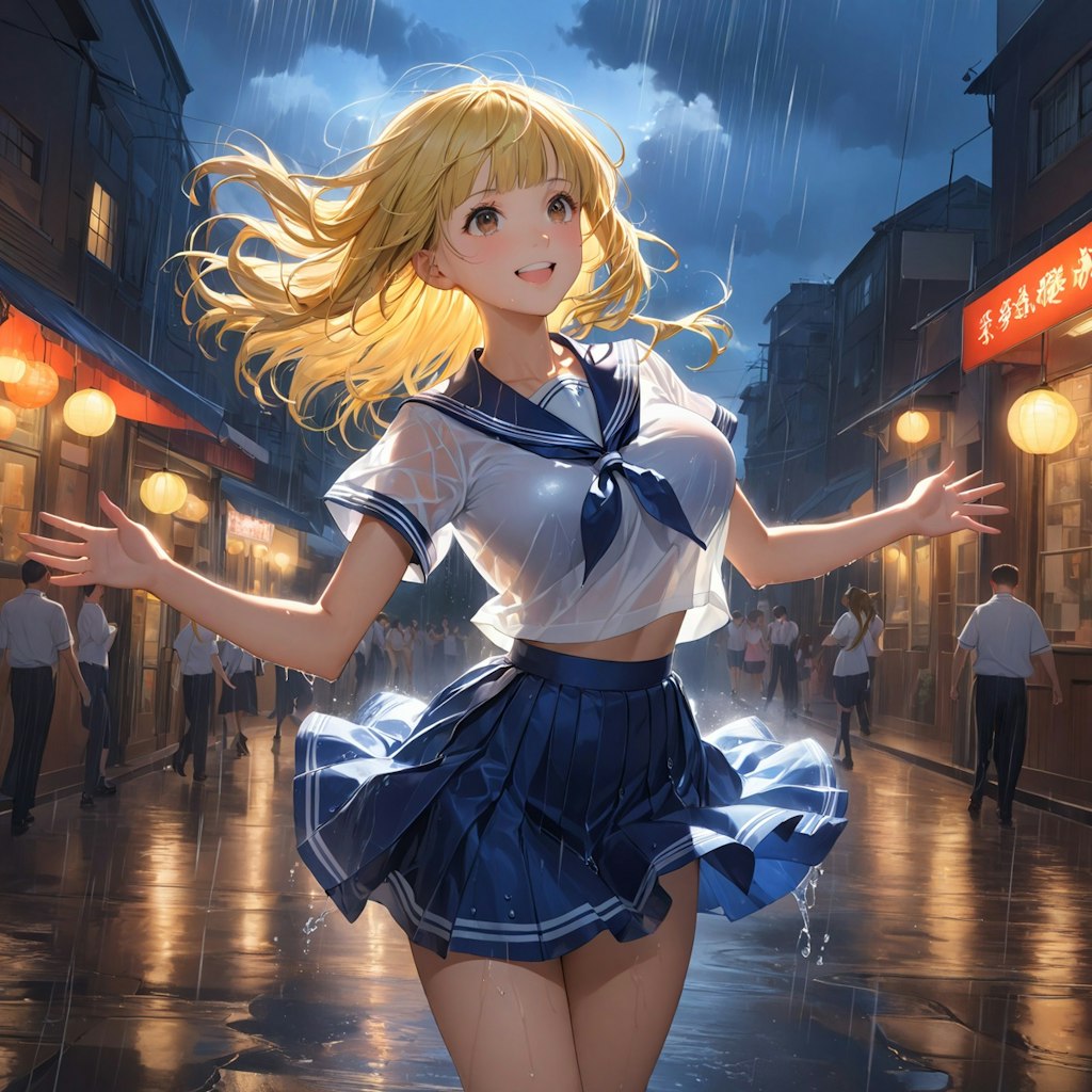 夏の通り雨(12枚)