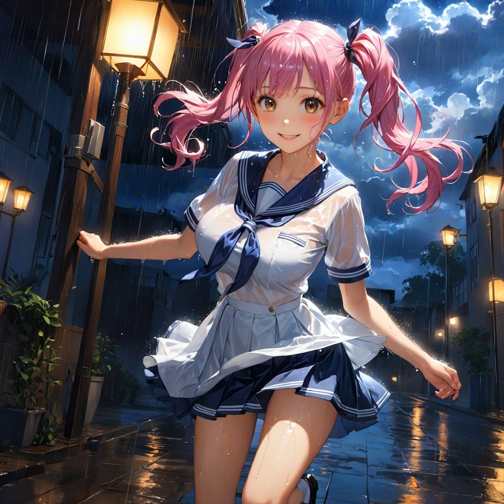 夏の通り雨(12枚)