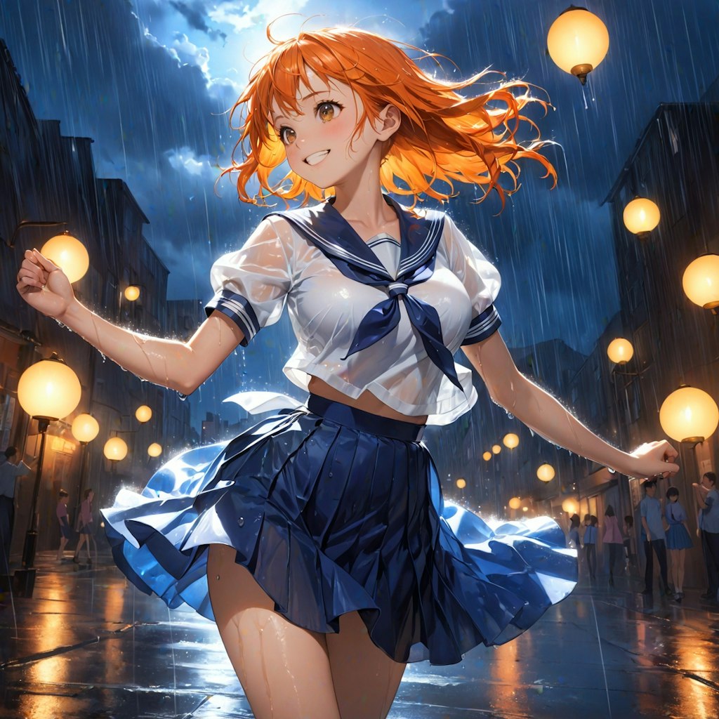 夏の通り雨(12枚)