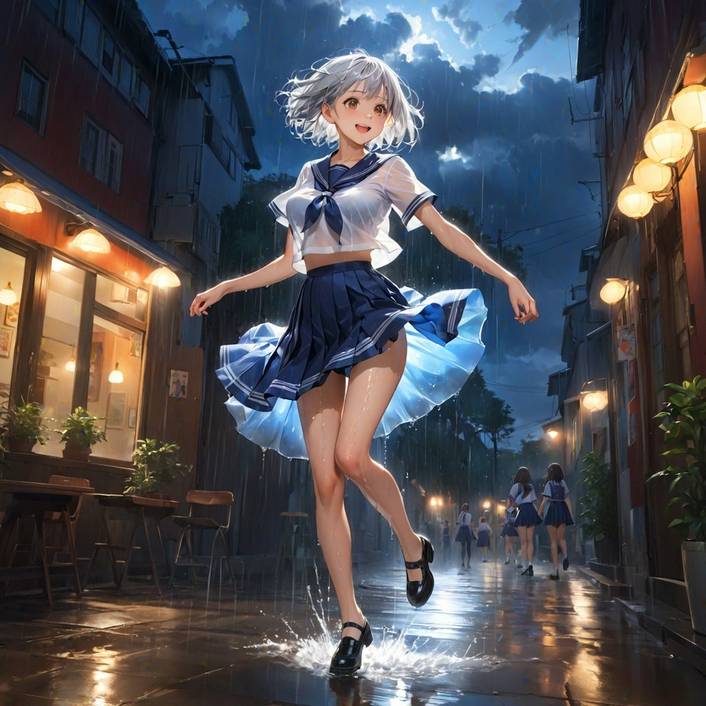 夏の通り雨(12枚)
