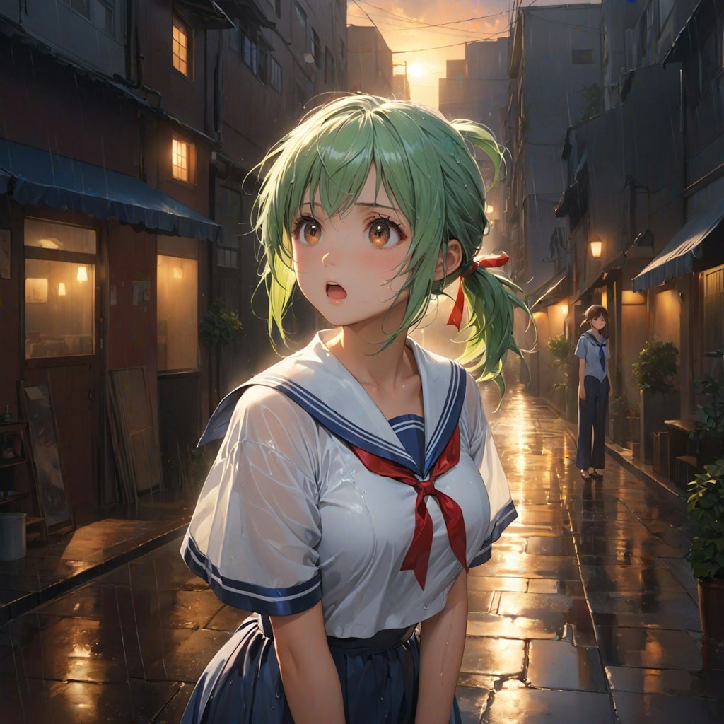 夏の通り雨(12枚)
