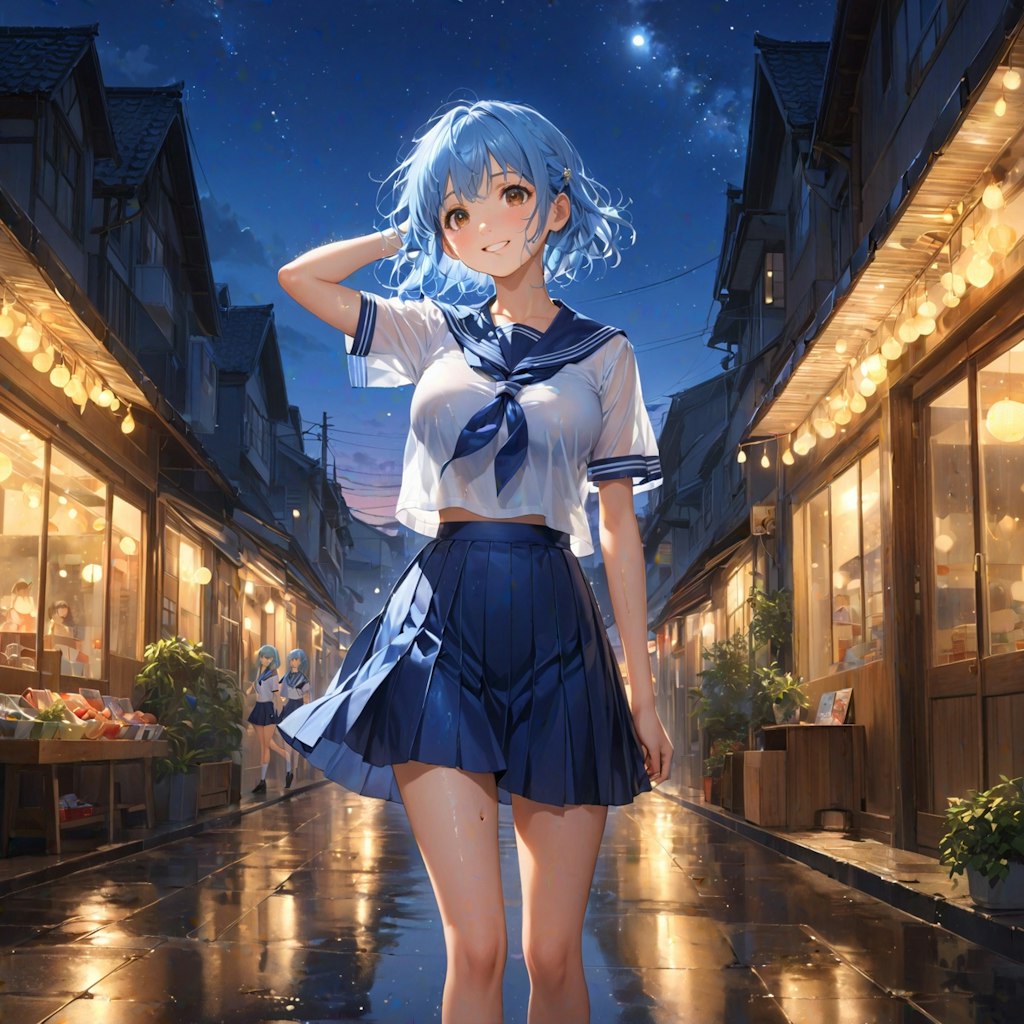 夏の通り雨(12枚)