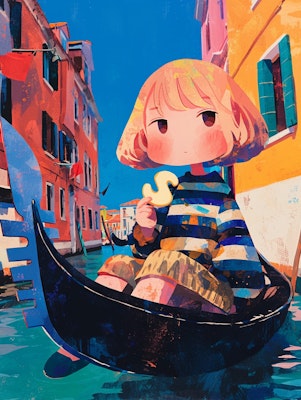 ヴェネツィアの小舟