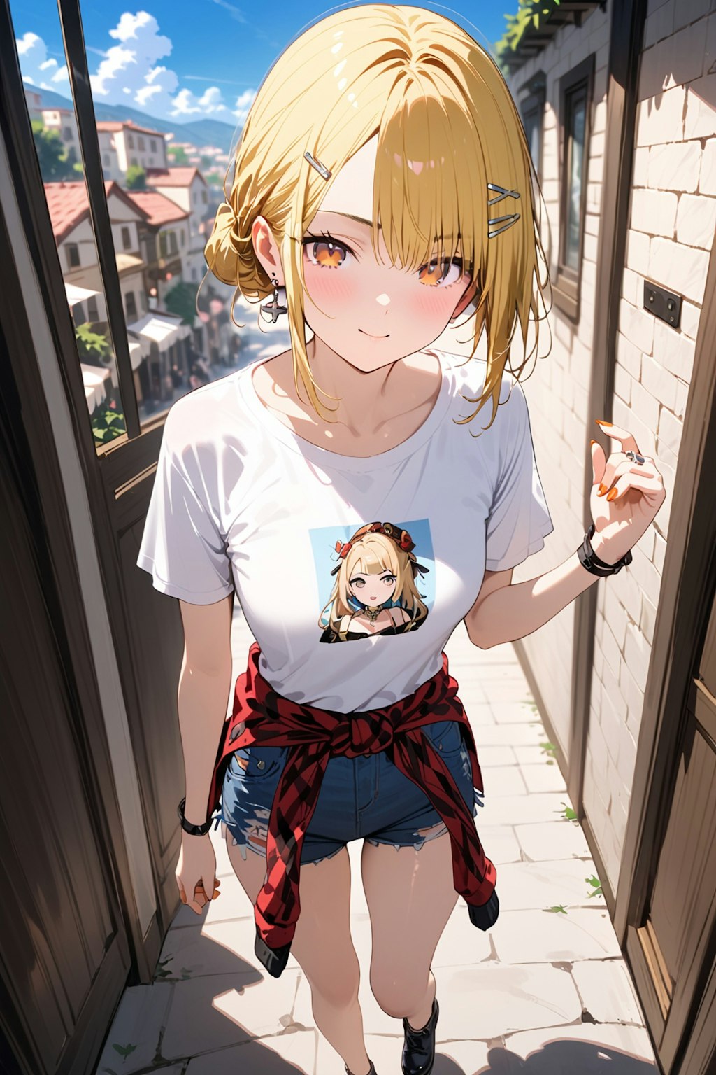 ギリシャ旅行中のカート・コバーン好きの女