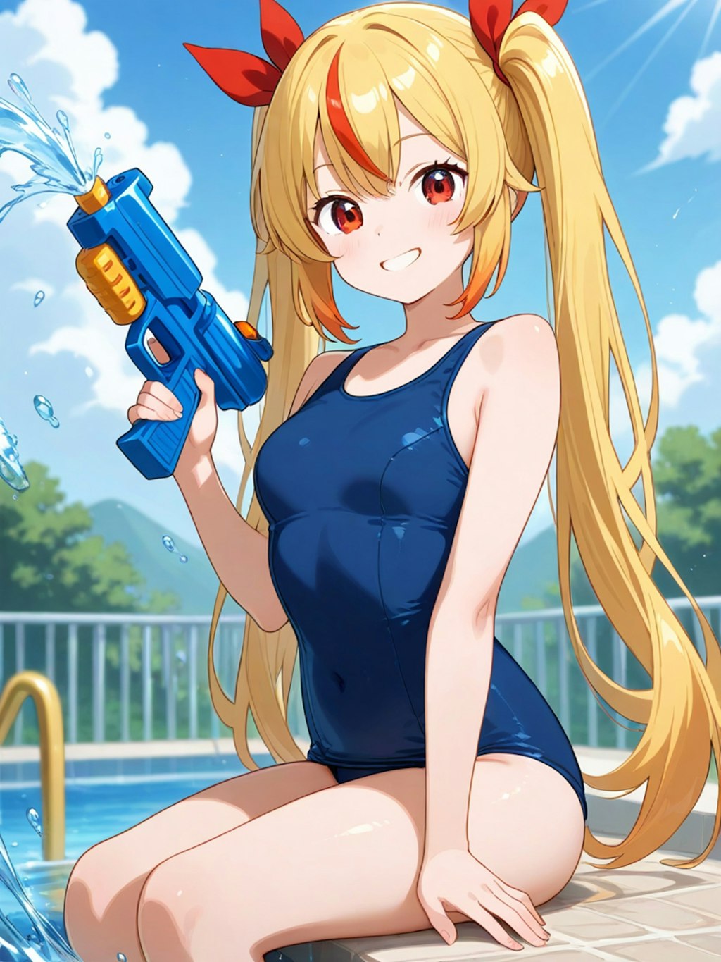 水遊び