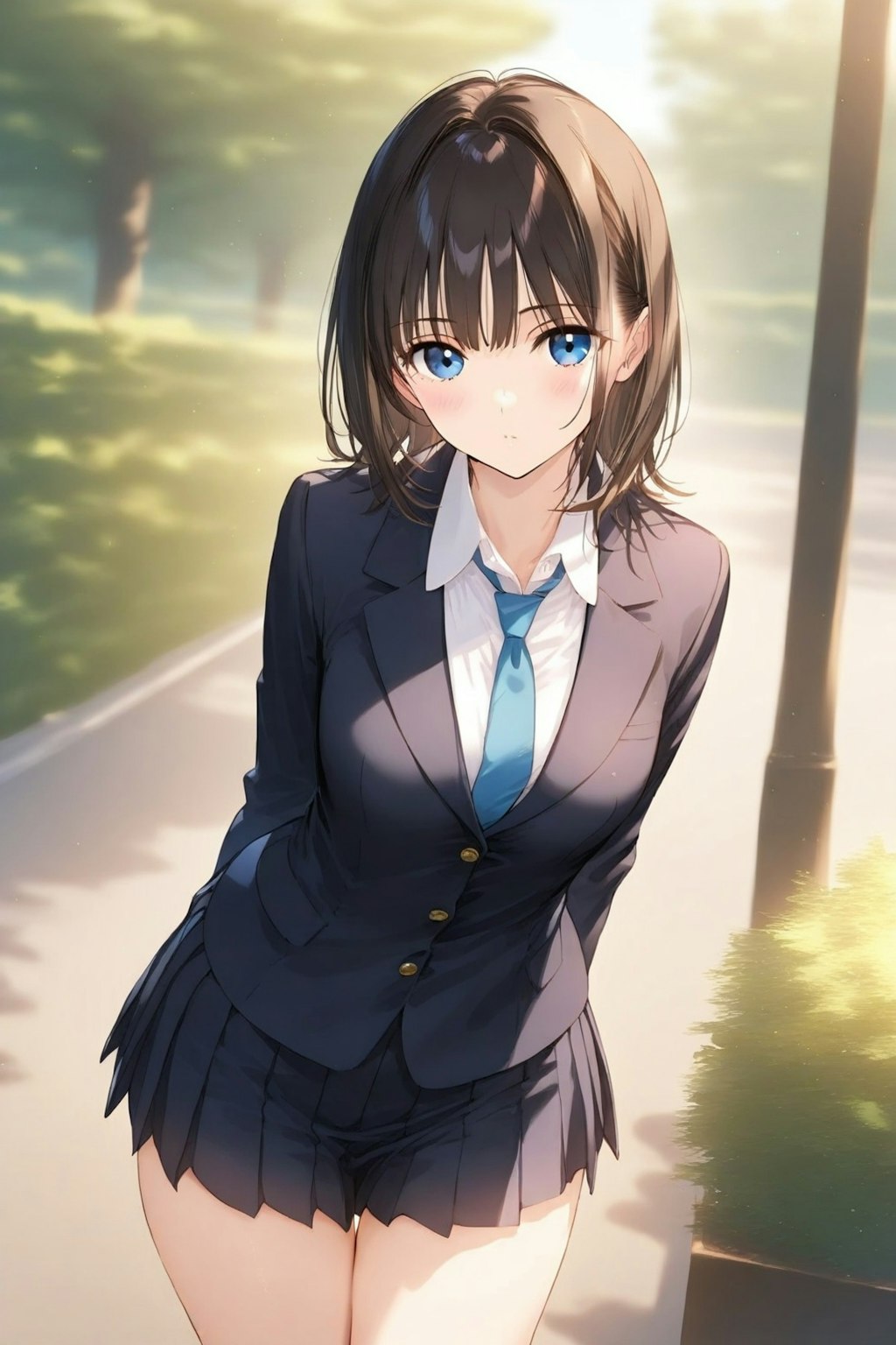 ミニスカート制服女子