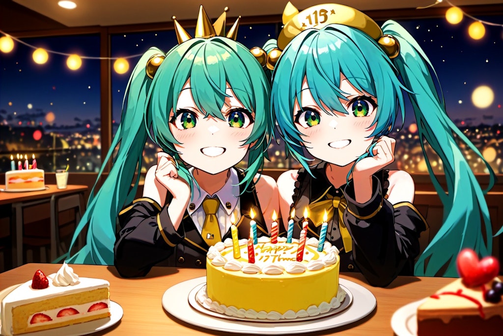 Miku & Miku! Happy birthday!