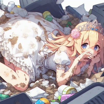 ゴミ捨て場にぶち込まれた姫