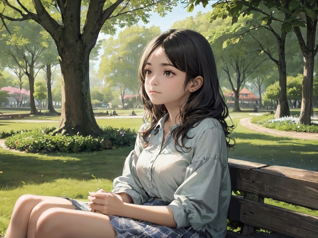 girl in the park