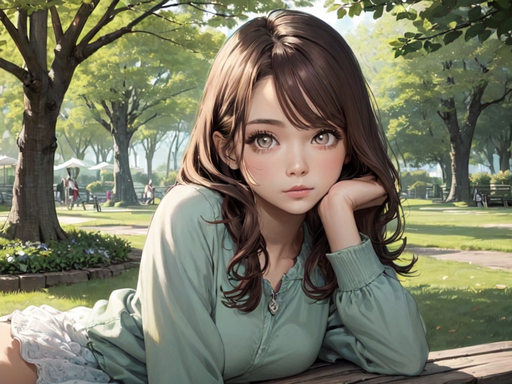 girl in the park