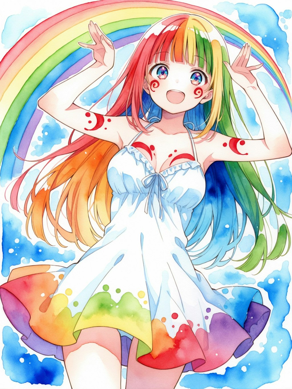 カラフルな少女