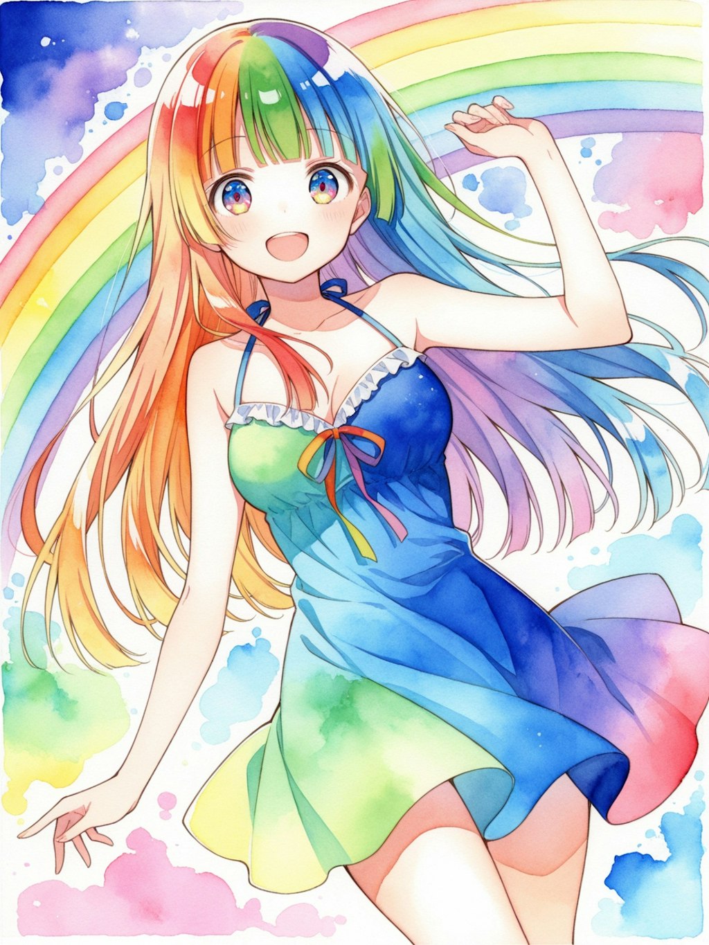 カラフルな少女