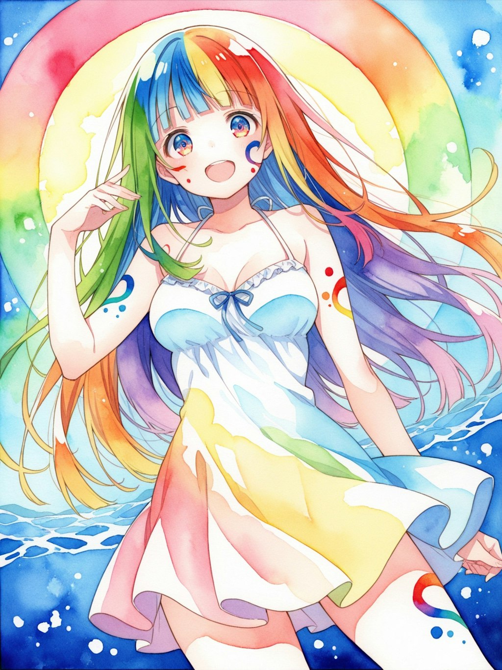 カラフルな少女