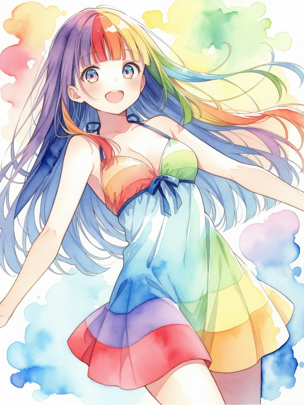 カラフルな少女
