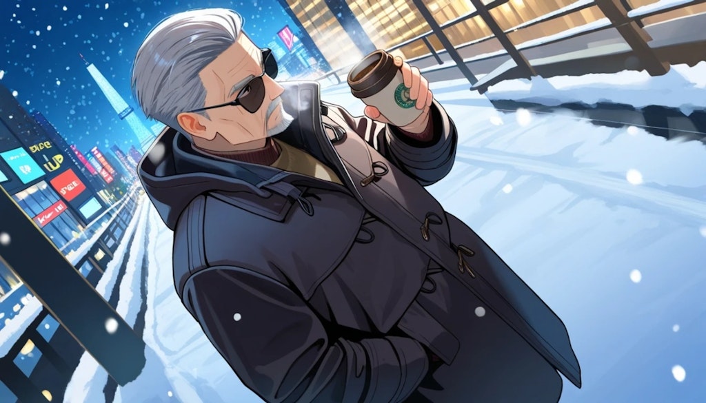 Sunglass and Coffee/#グラサンのおっさん