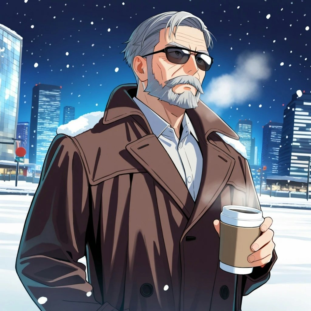 Sunglass and Coffee/#グラサンのおっさん