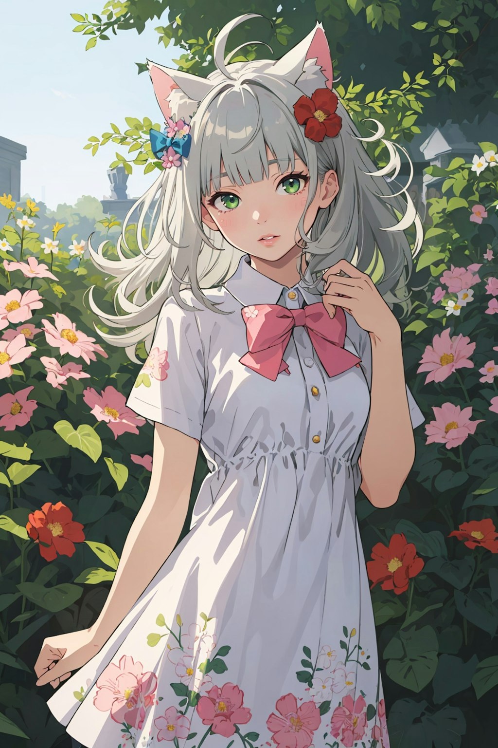 花と少女