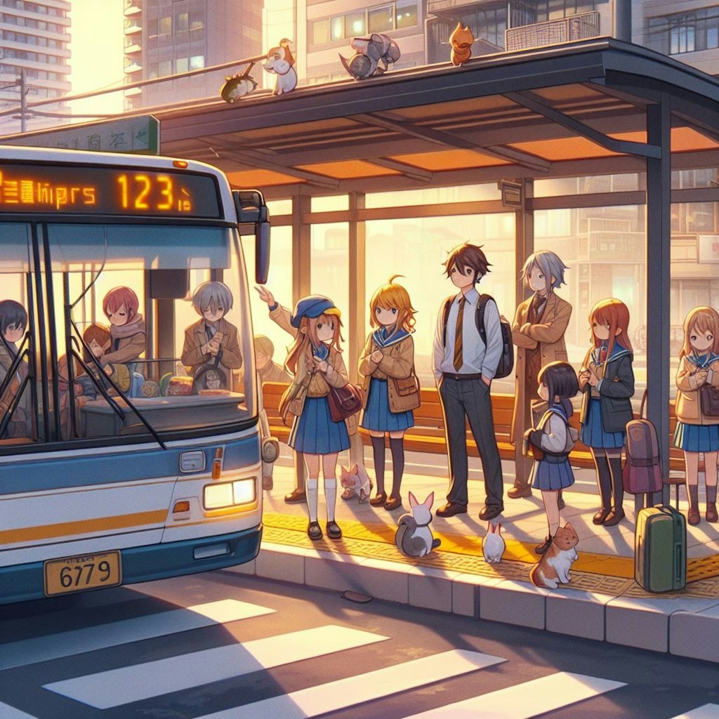 バス停と日常 -Bus stops and daily life-