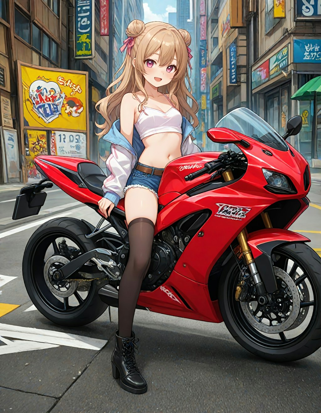 おバイクでツーリング中のさとみん #1