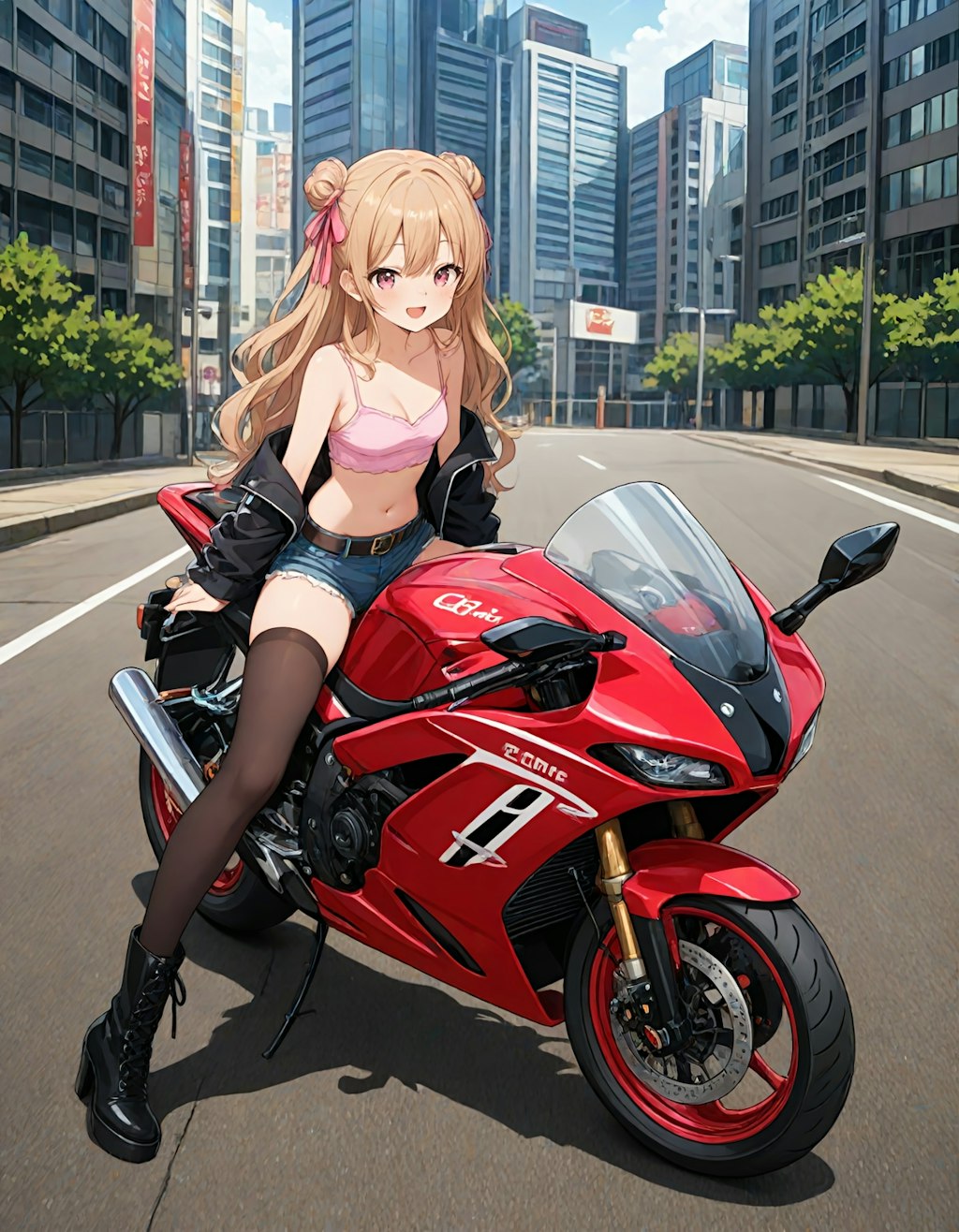 おバイクでツーリング中のさとみん #1