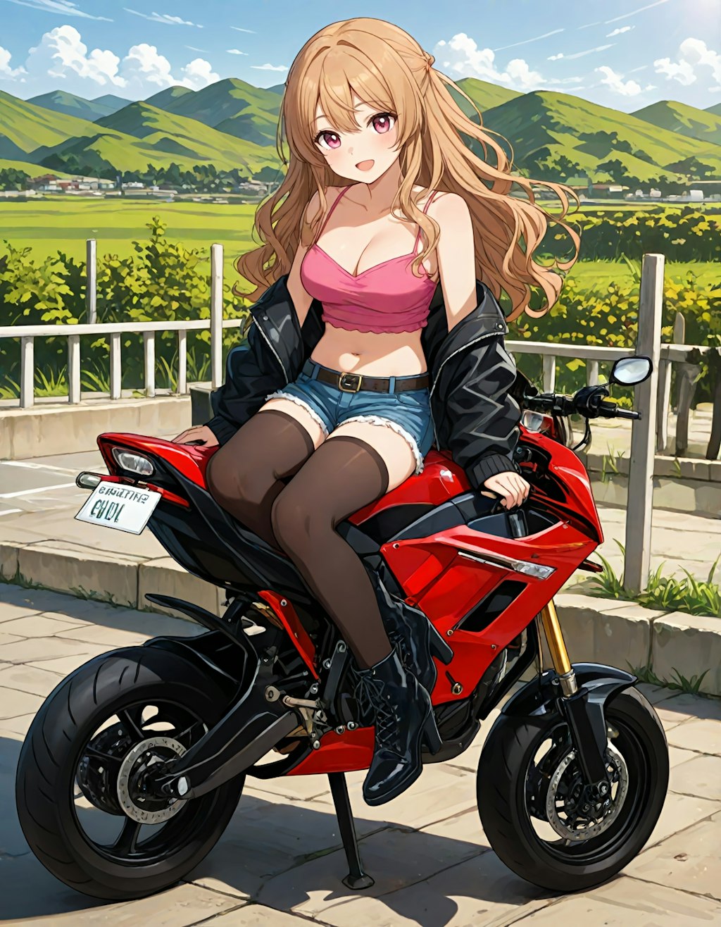 おバイクでツーリング中のさとみん #1