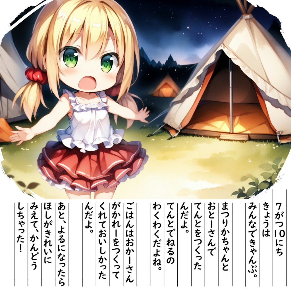 【絵日記】きゃんぷです
