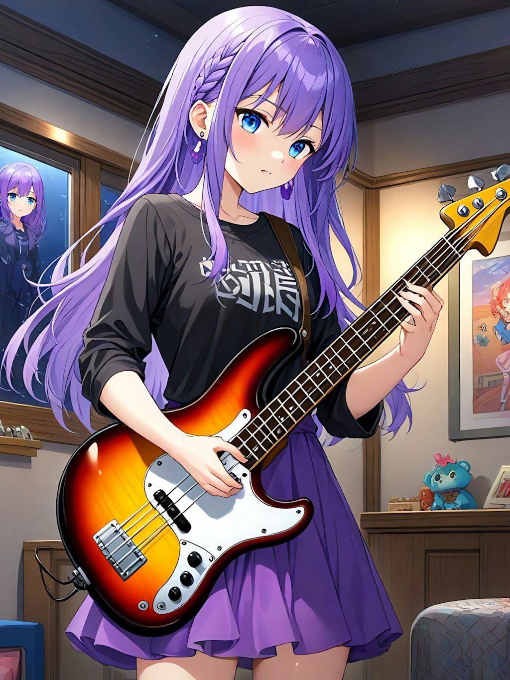 夜は練習🎸