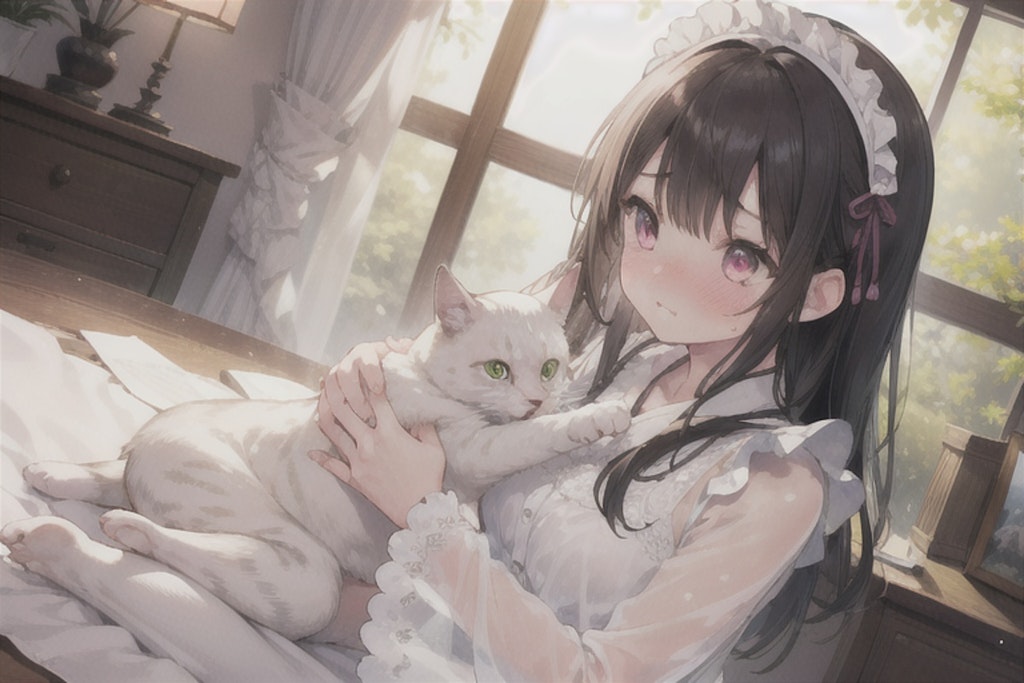 猫とメイドさん