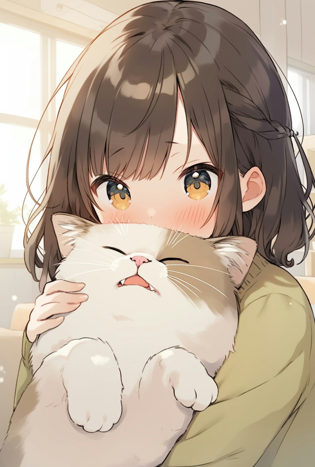 うわー。ねこって吸えるんだぁ。うわぁ。