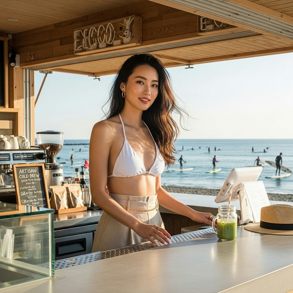 今風な海の家