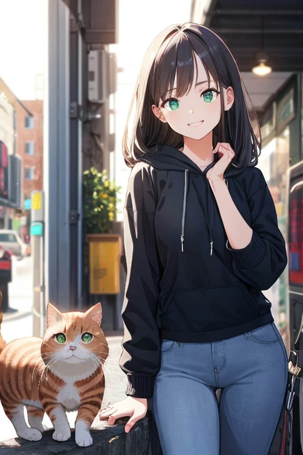 猫と彼女