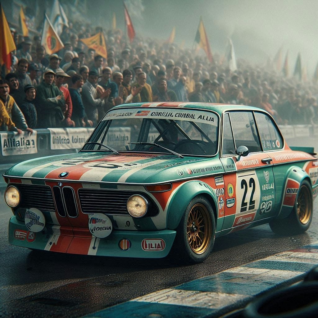 アリタリアカラーBMW 2002 レーシングカー