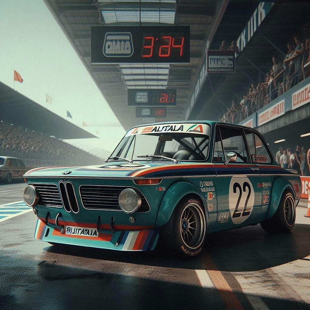 アリタリアカラーBMW 2002 レーシングカー