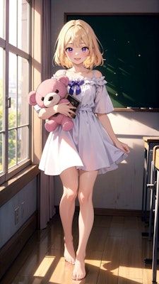 girl holding teddybear 03