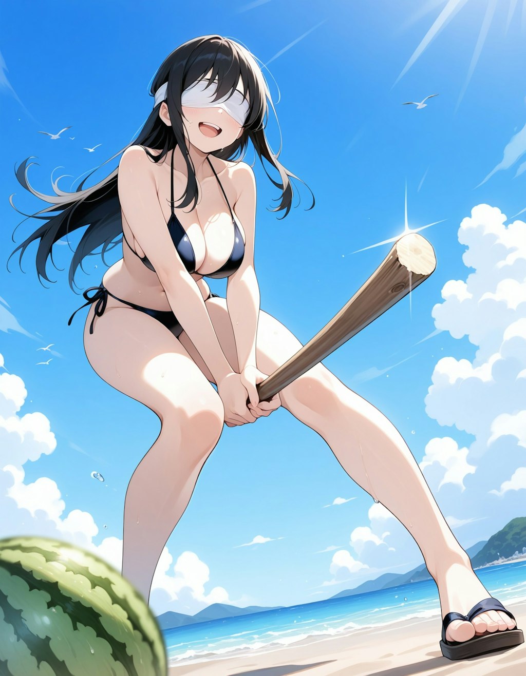 スイカ割り