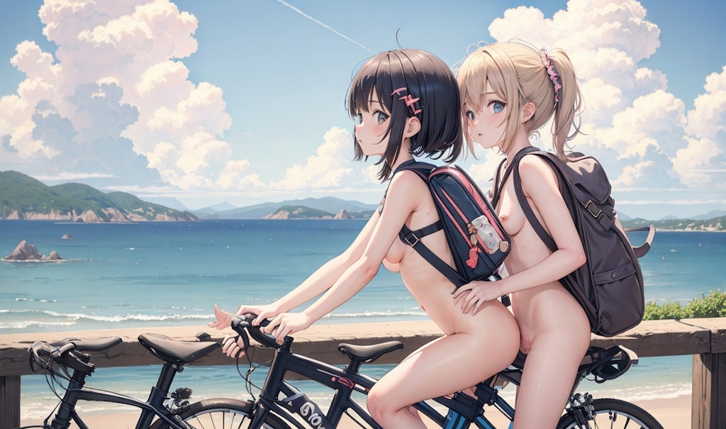 全裸自転車(c0323)