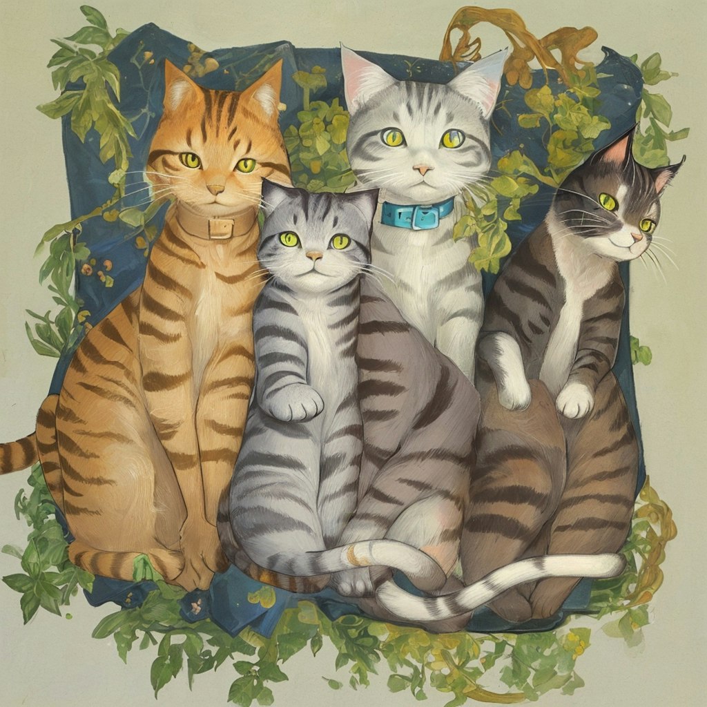 猫家族、たまに猫又
