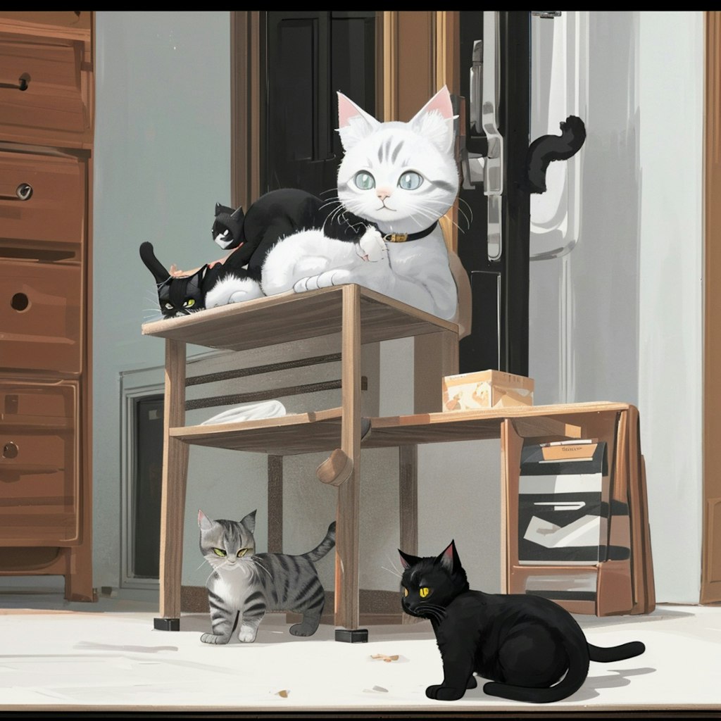 猫家族、たまに猫又