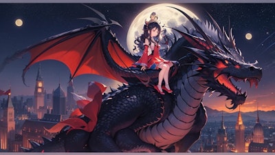 Fly me to the moon with Bahamut